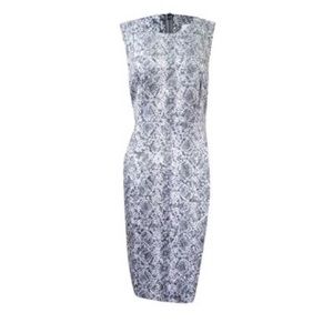 Calvin Klein Snakeskin Sheath Dress